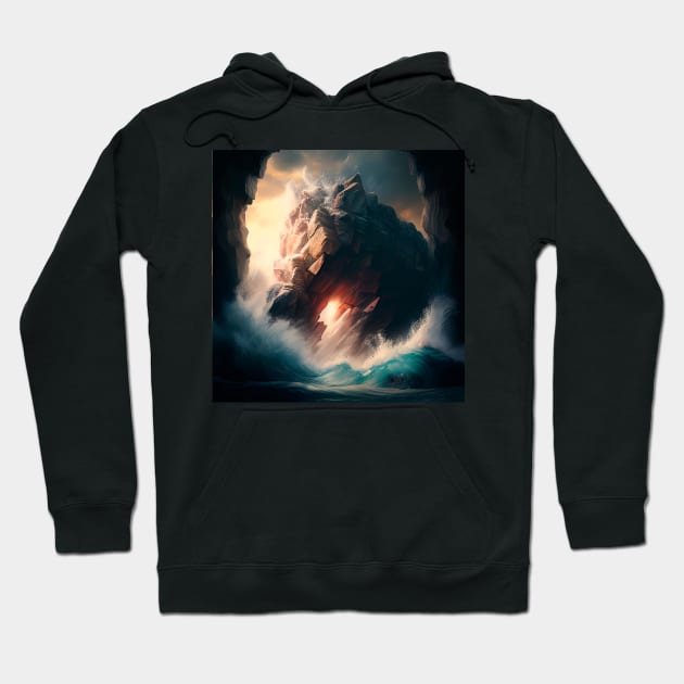 Rugged Ocean Defense Hoodie by D3monic